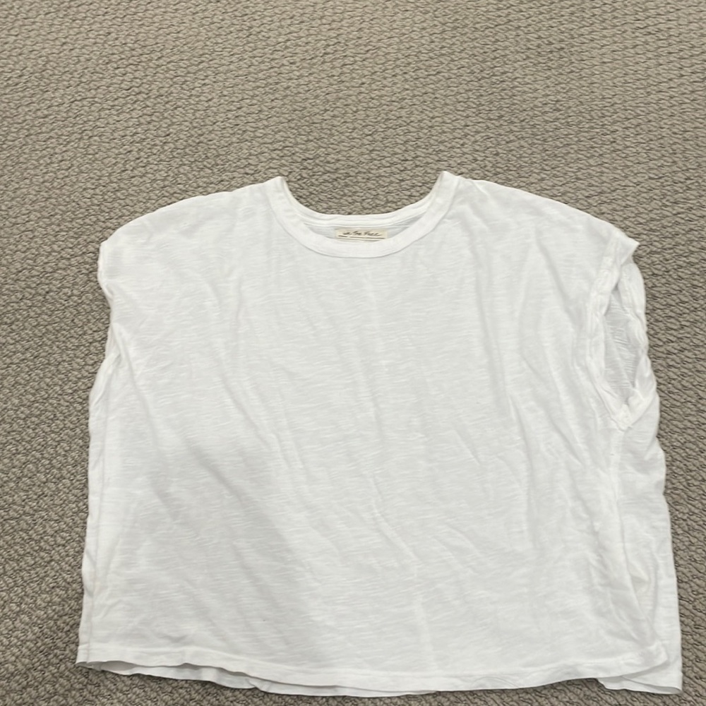 A white sleeveless shirt